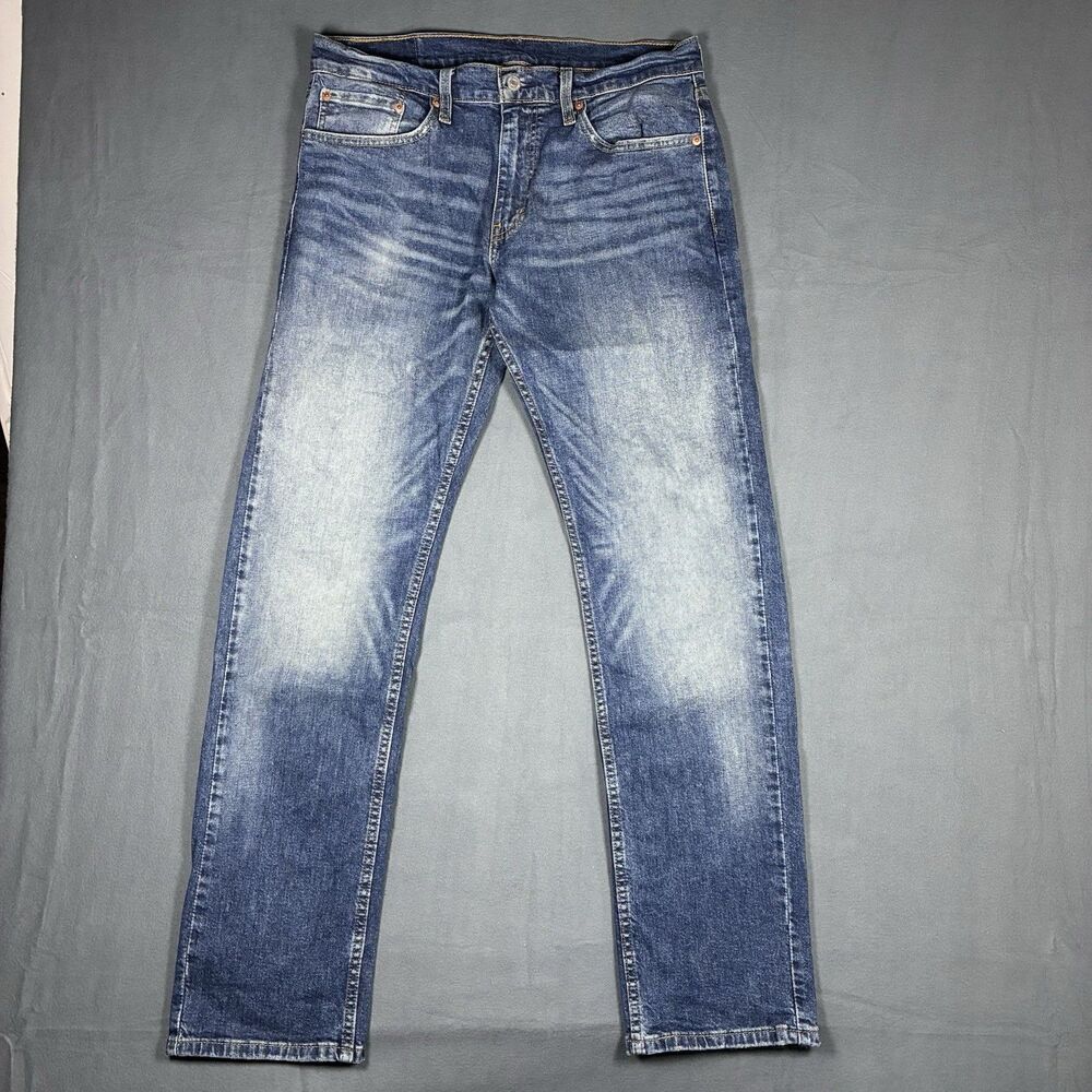 Levi’s 559 Relaxed Straight Jeans Men’s 32x34 Blue Stretch Denim Fade Whiskered